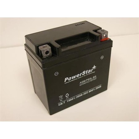 Powerstar PowerStar PS5L-BS-27 Sealed Lead Acid Battery - TRX90 KFX KSF Suzuki LT80 Quadsport Z50 E-Ton Beamer PS5L-BS-27